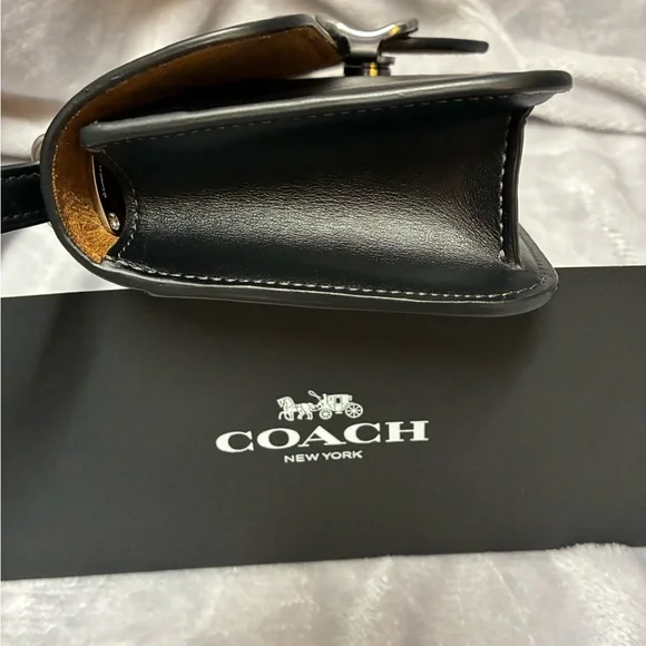 Coach Morgan Mini Crossbody Bag in Black Leather, CO980 - Picture 4 of 9
